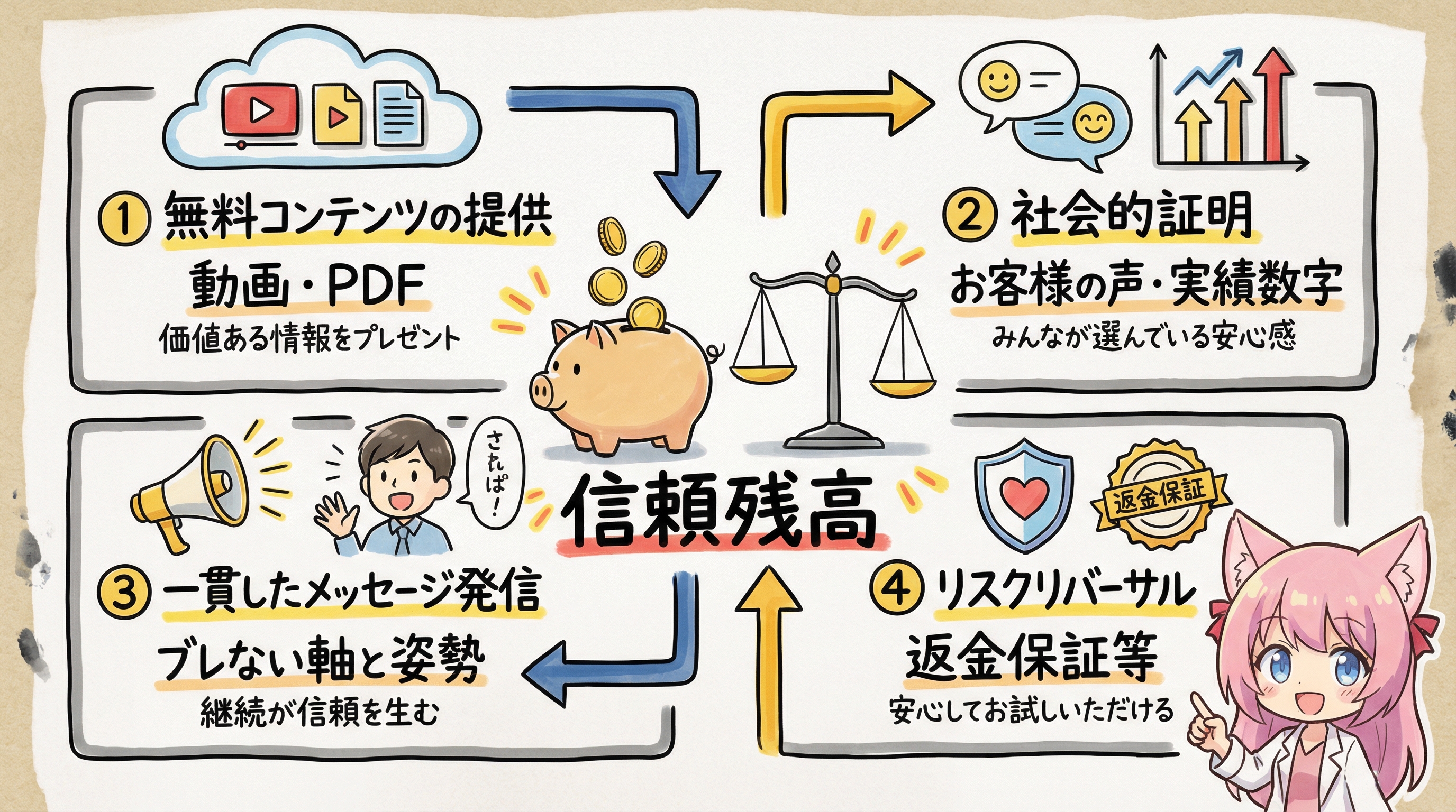 信頼構築の4つの柱