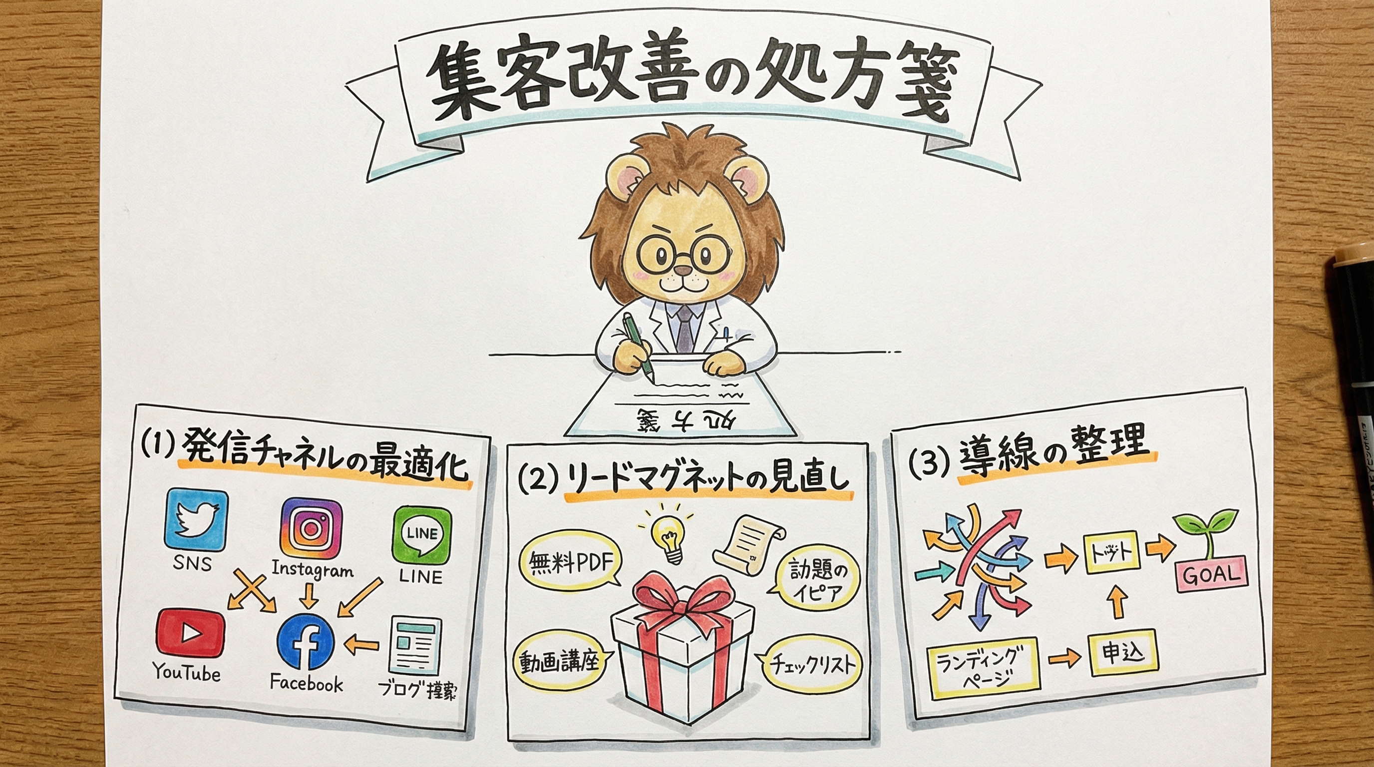 集客改善の処方箋