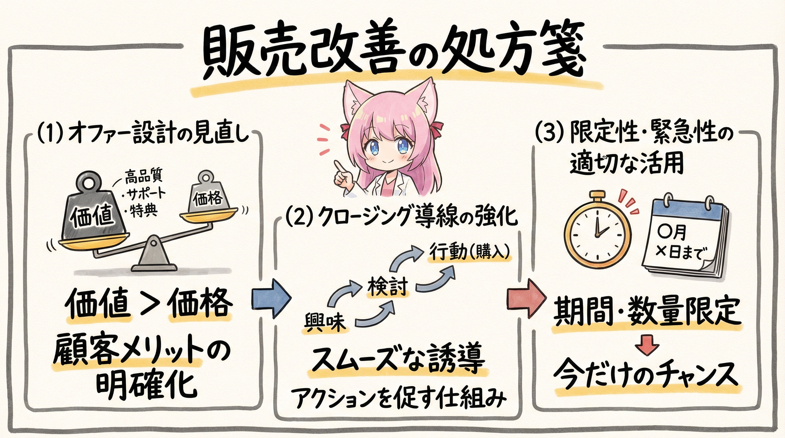 販売改善の処方箋
