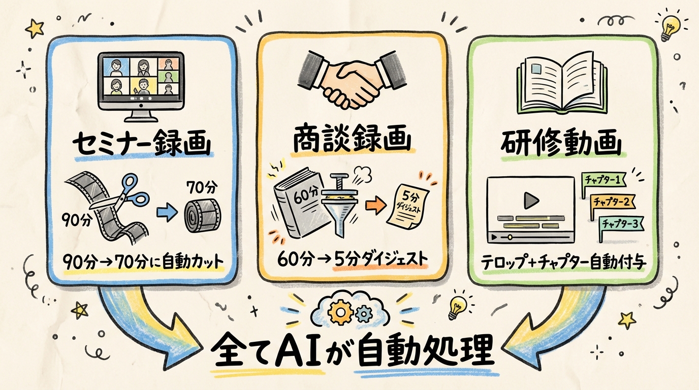 ビジネス動画の3つの活用シーン — セミナー録画・商談録画・研修動画