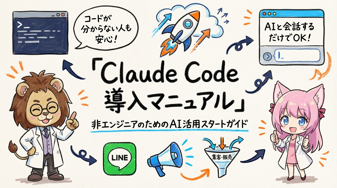 Claude Code 導入マニュアル メインビジュアル